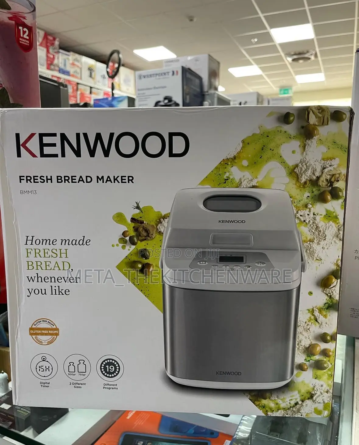 Kenwood Bread Maker 19 Program 2 Loaf Sizes Bmm13.000wh