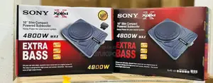 Sony Car Speaker 4800w Slim Powered Subwoofer 10*