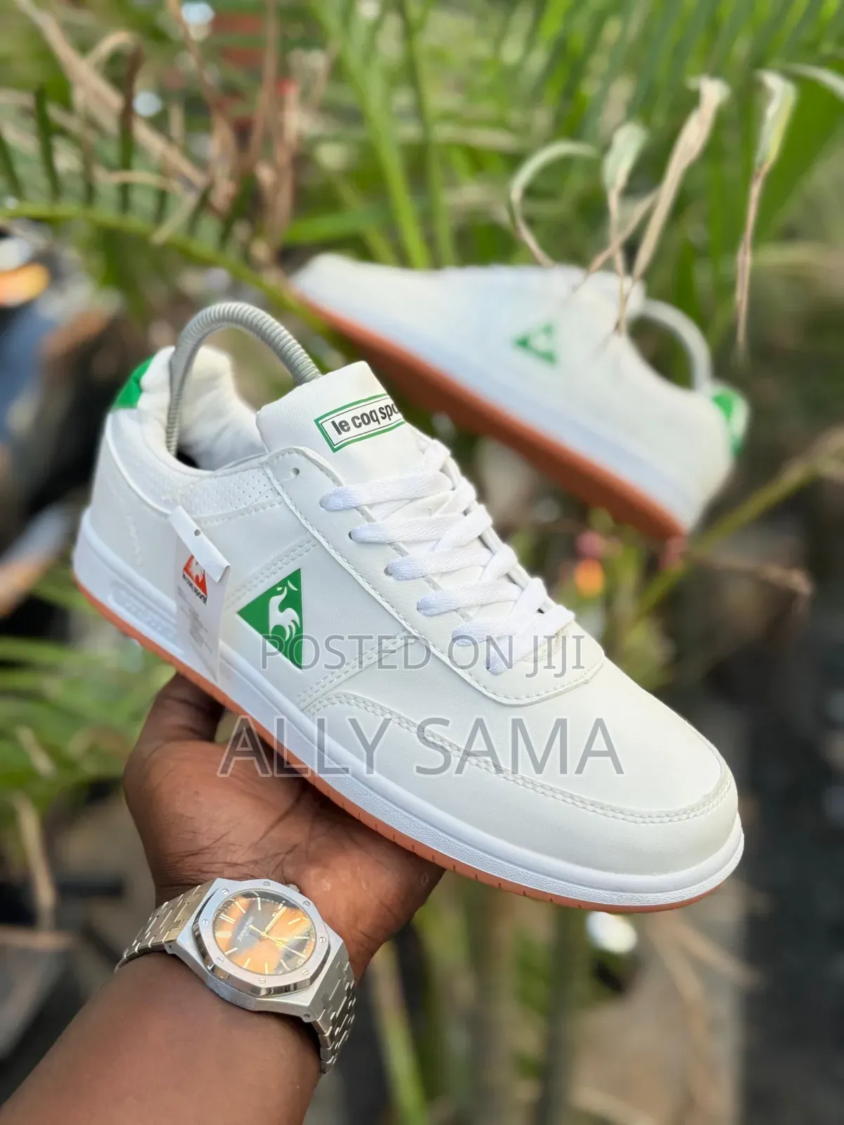 Men's Sneakers Le Con Sport Material Leather Color White