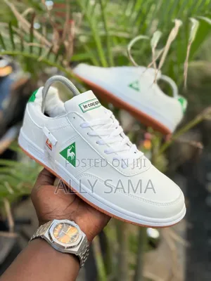 Men's Sneakers Le Con Sport Material Leather Color White