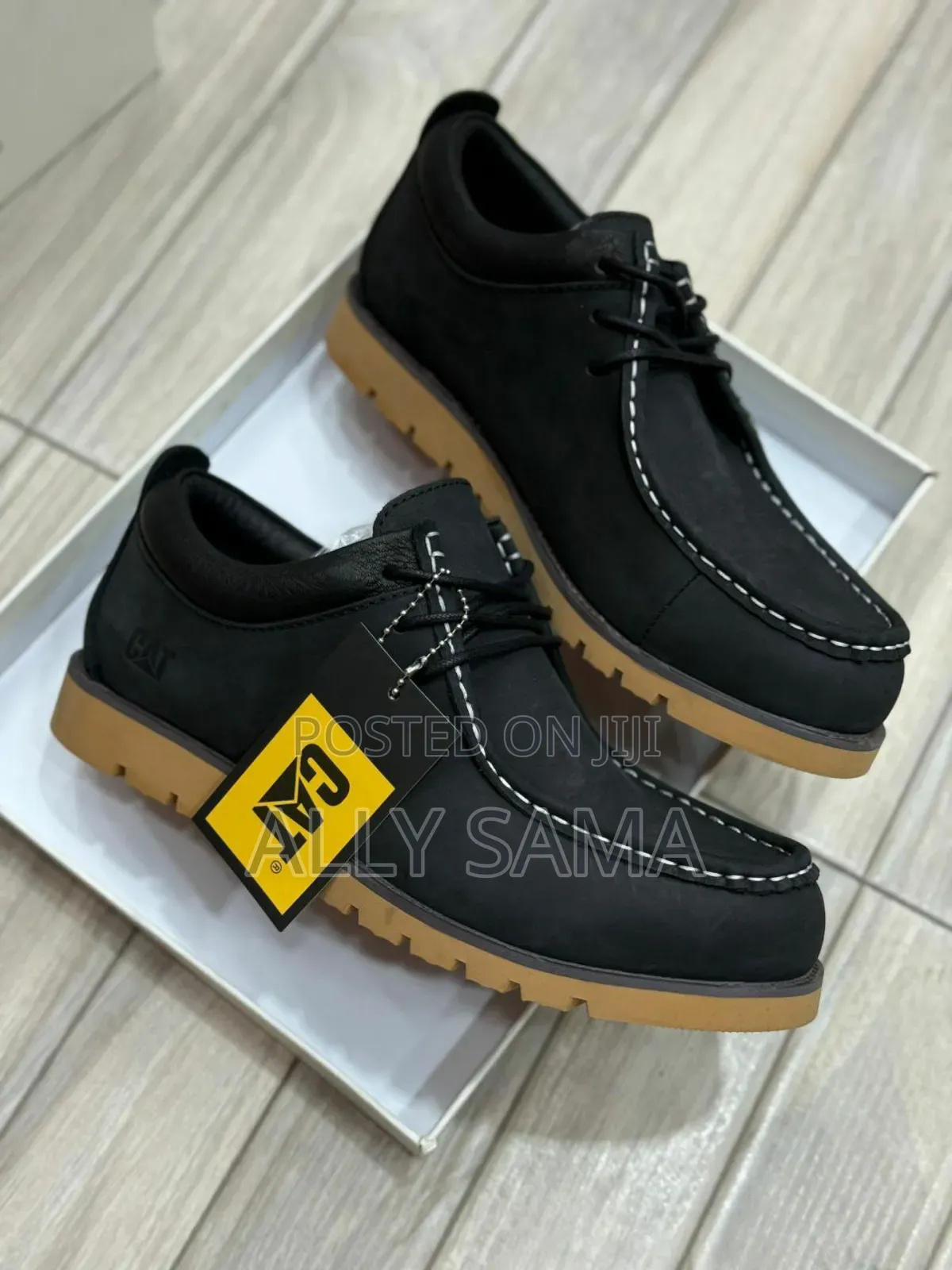 Mens Boots Low Caterpillar Material Leather