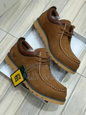 Mens Boots Low Caterpillar Material Leather