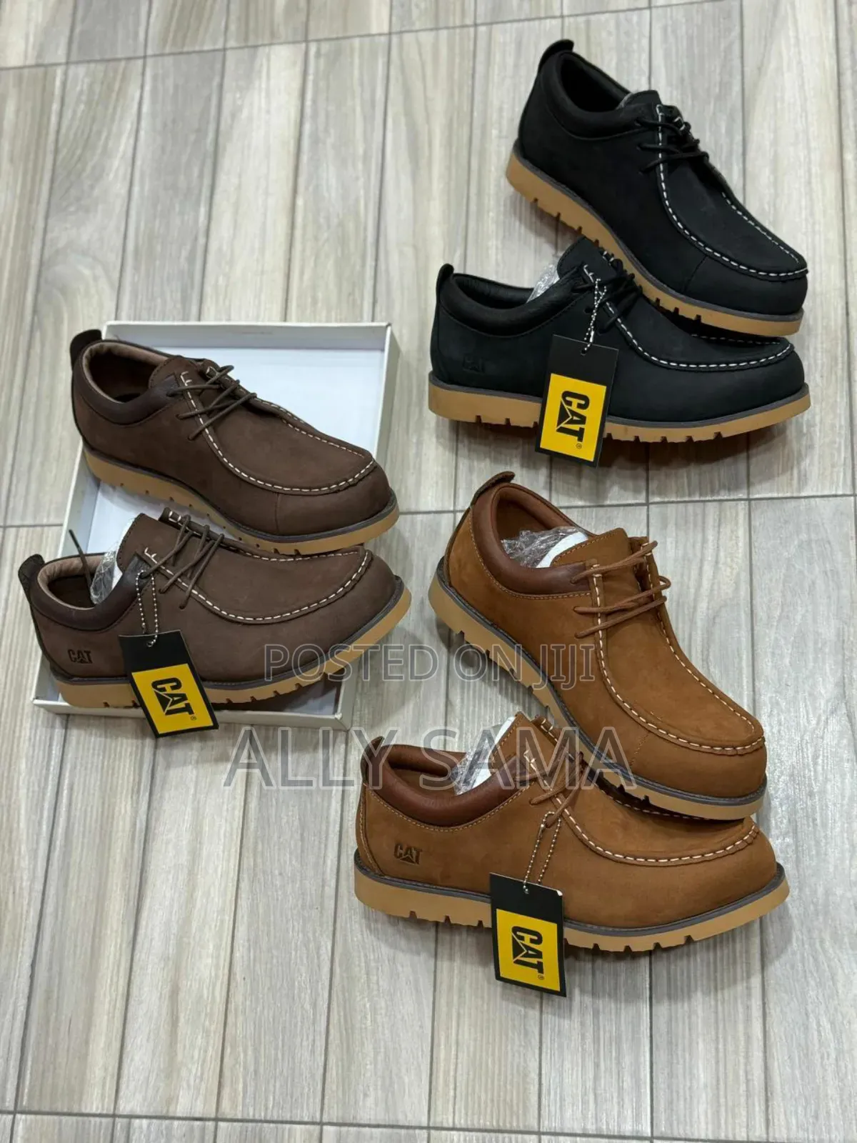 Mens Boots Low Caterpillar Material Leather