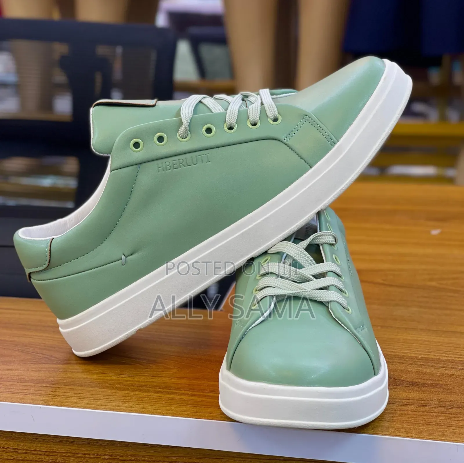 Men's Sneakers Clean Soft Material Leather