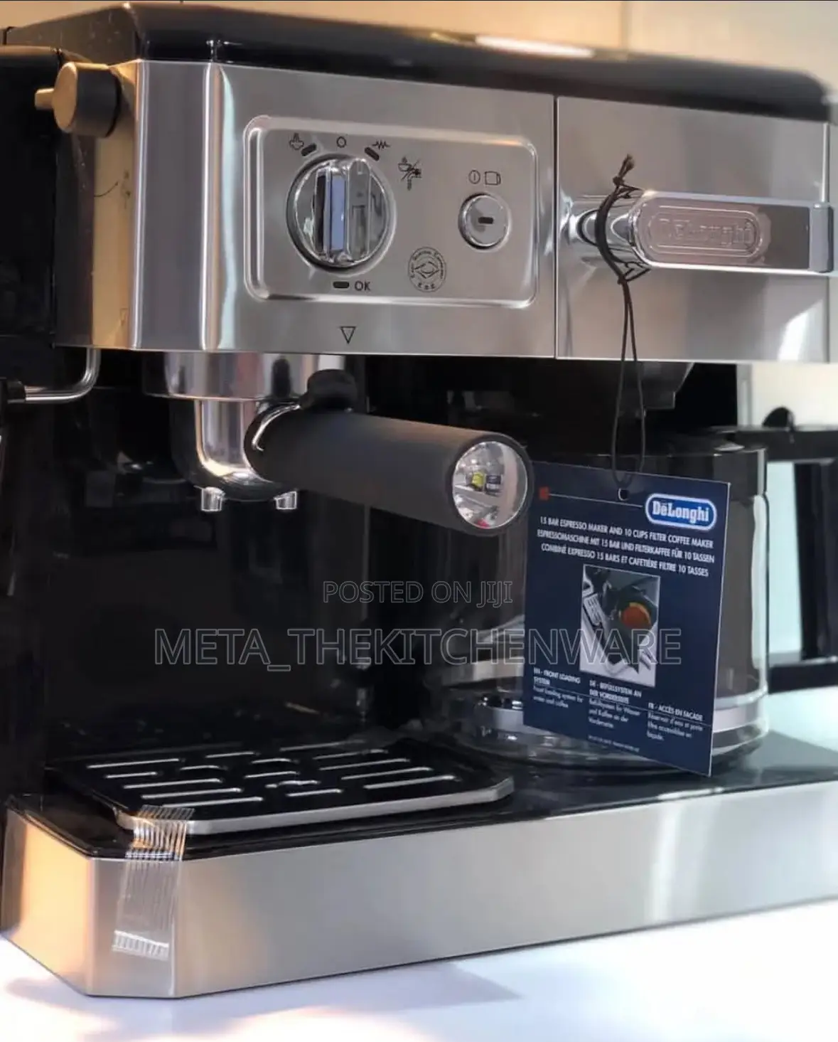 De'longhi Combi Coffee Machine 1750w Pump Espresso Drip Coffee Maker