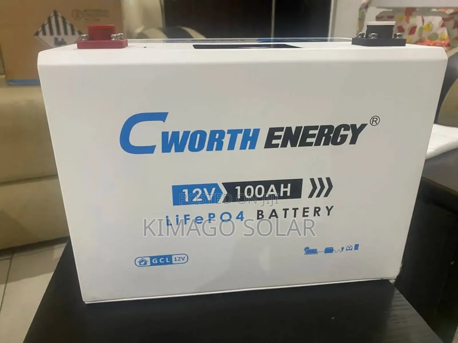 Battery Solar Lithium 100vah 12v Zinapatikana