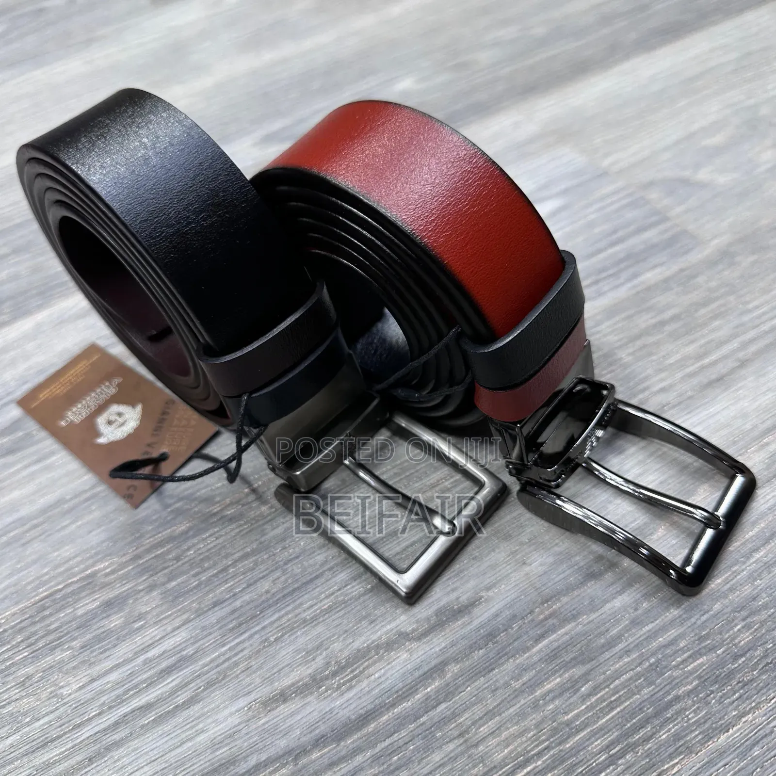Mikanda Ya Ngozi | Double Sides Coloured Belt