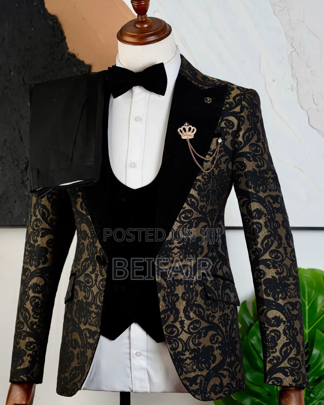 Black and Gold Suit