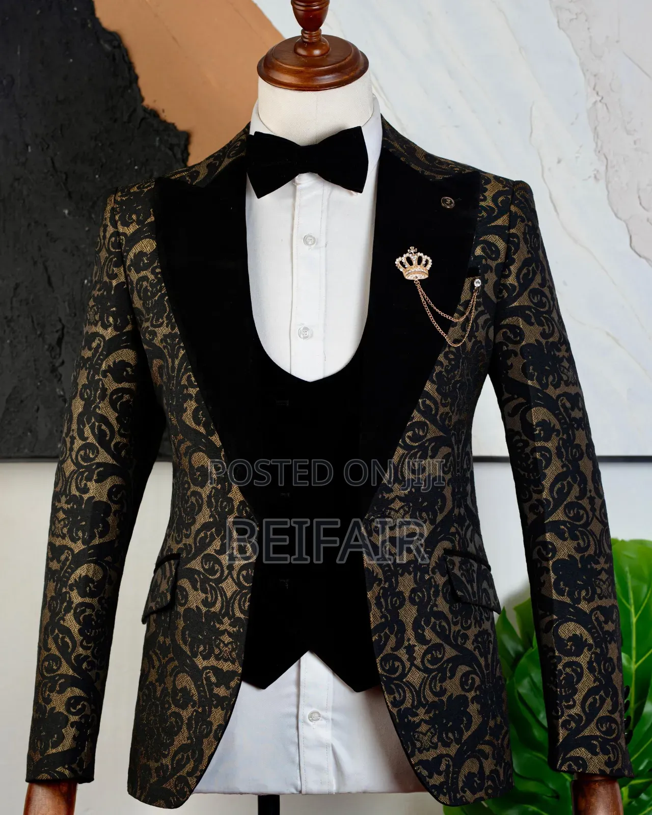 Black and Gold Suit