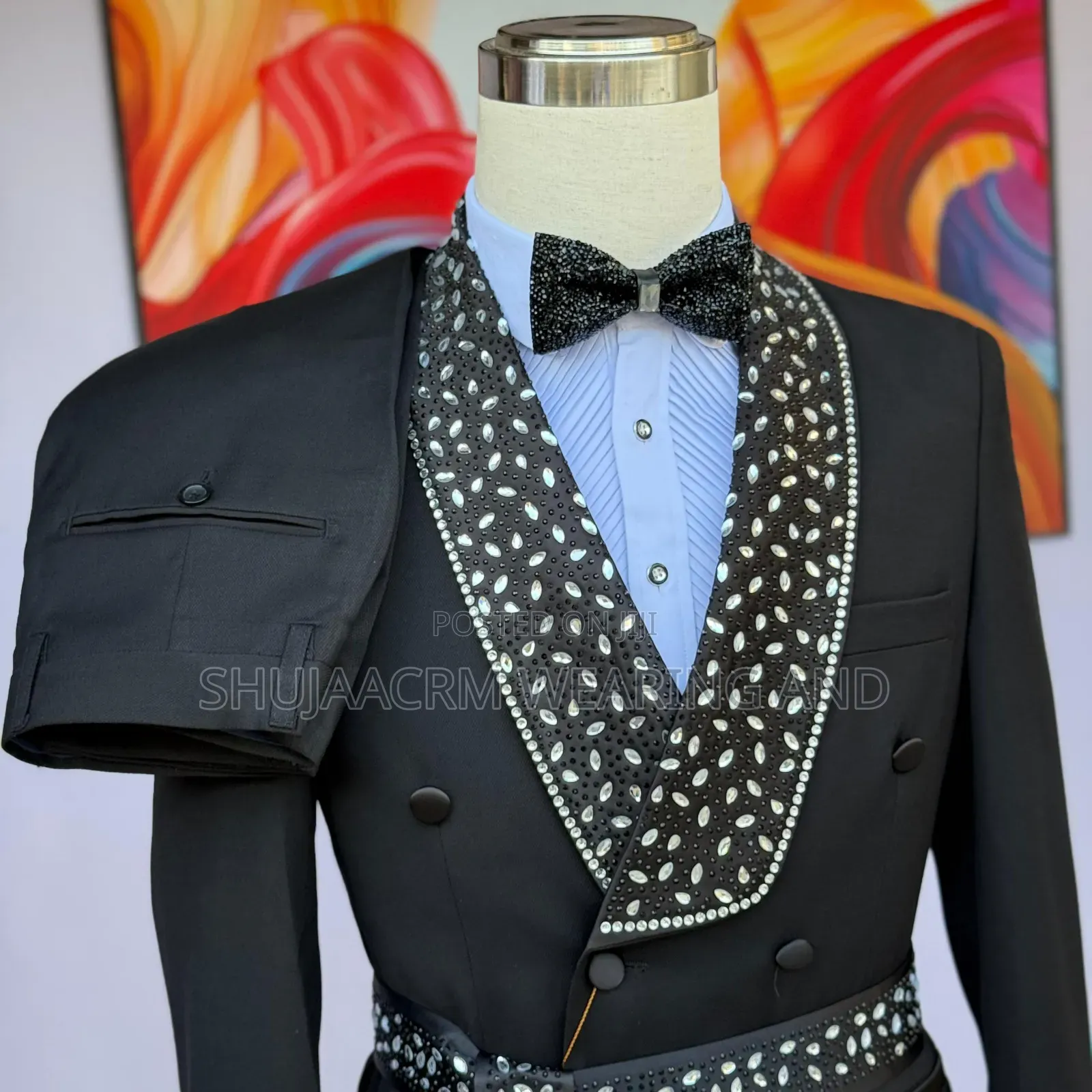 Bless Fernando Suit Crystal | Black