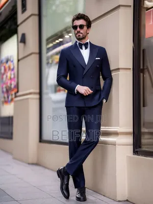 Dark Blue Taxedo Suit