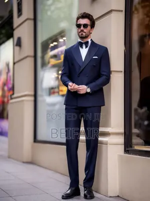 Dark Blue Taxedo Suit