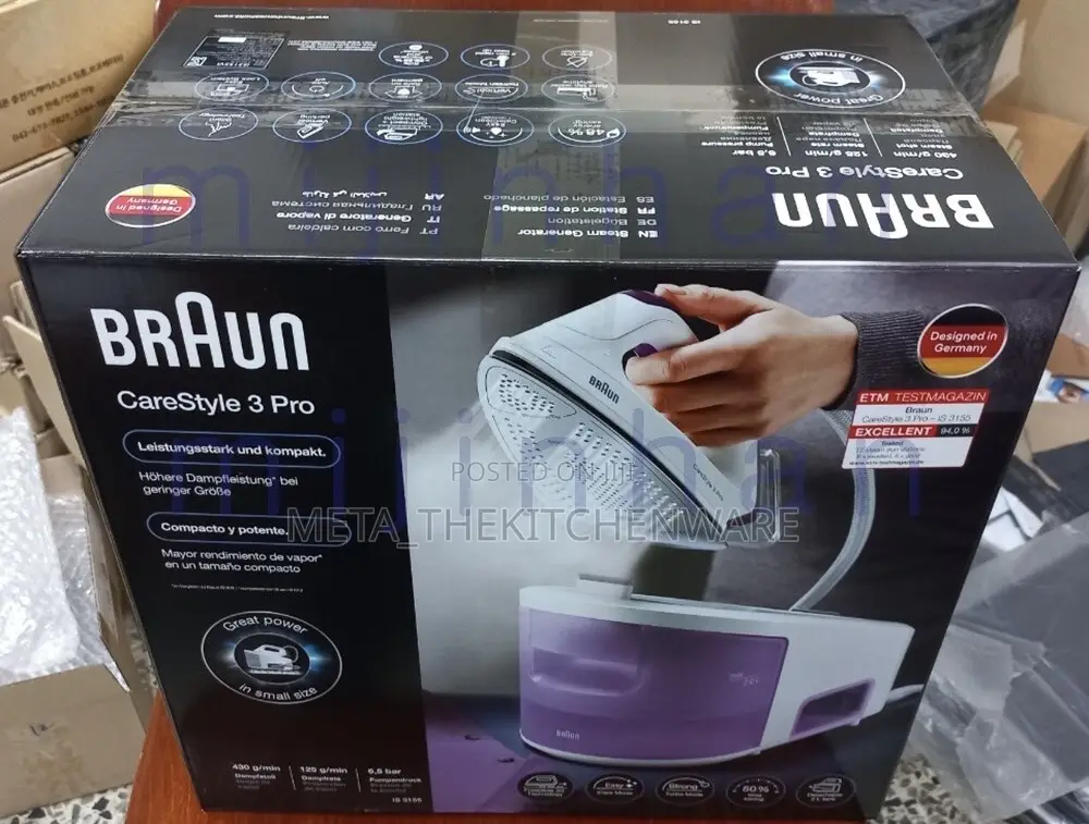 Braun Carestyle 3 Pro Steam Generator Iron Is3157bl