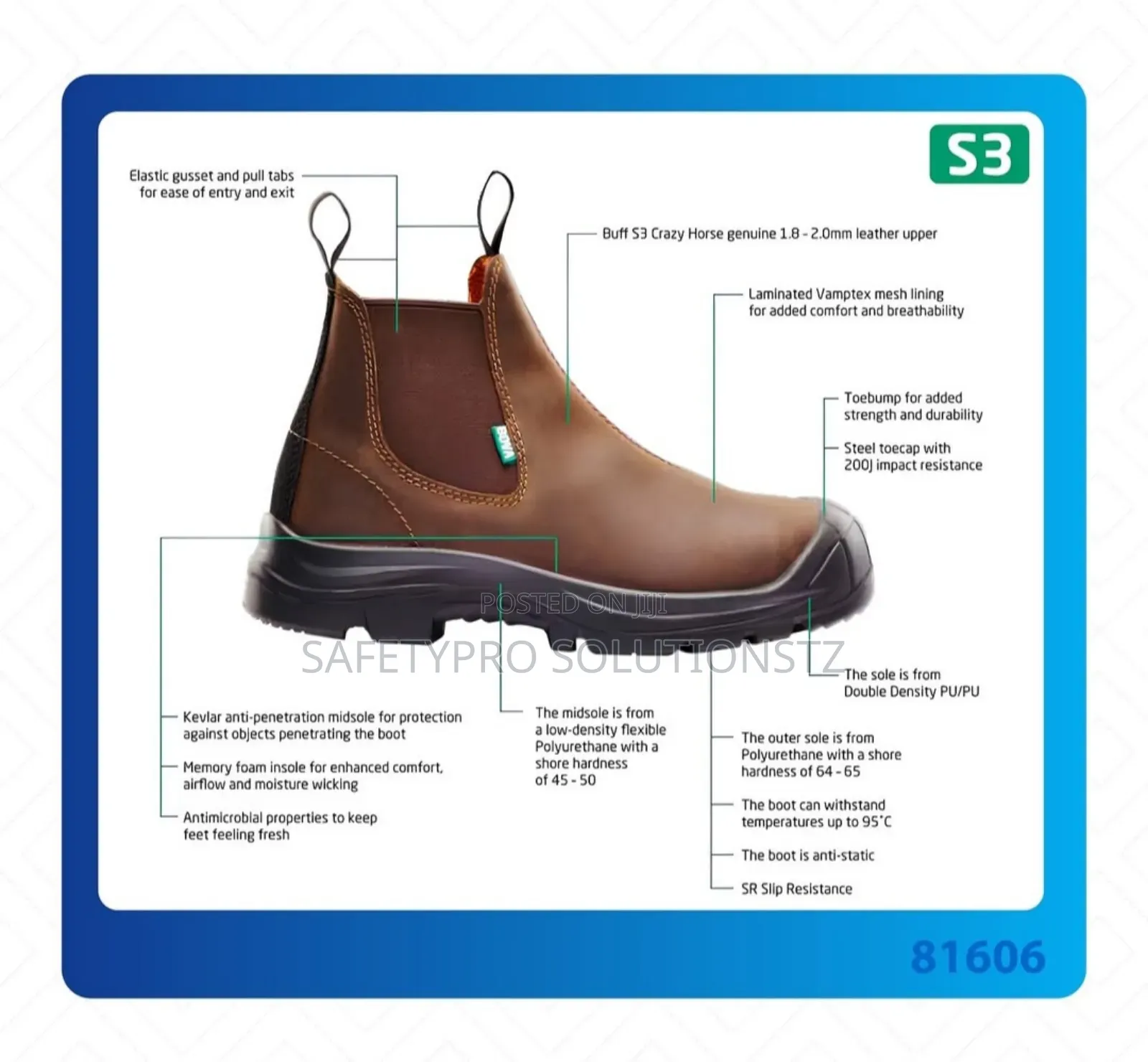 Bova Chelsea Pro-rider Plus (Heavy Duty Safety Shoes)