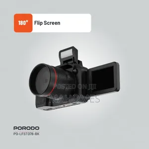 Porodo 48mp FHD 1080 Ip68 Digital Camera 10x Digital Zoom - Black