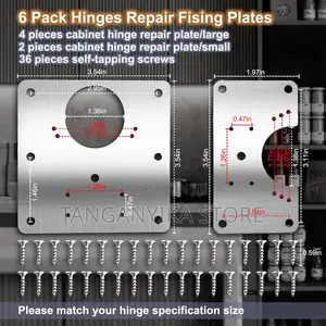 Cabinet Hinge Repair Plate