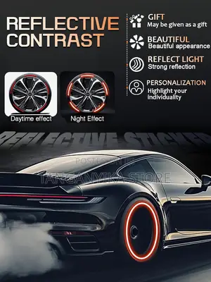 20pcs Car Wheel Reflective Decorative Strip