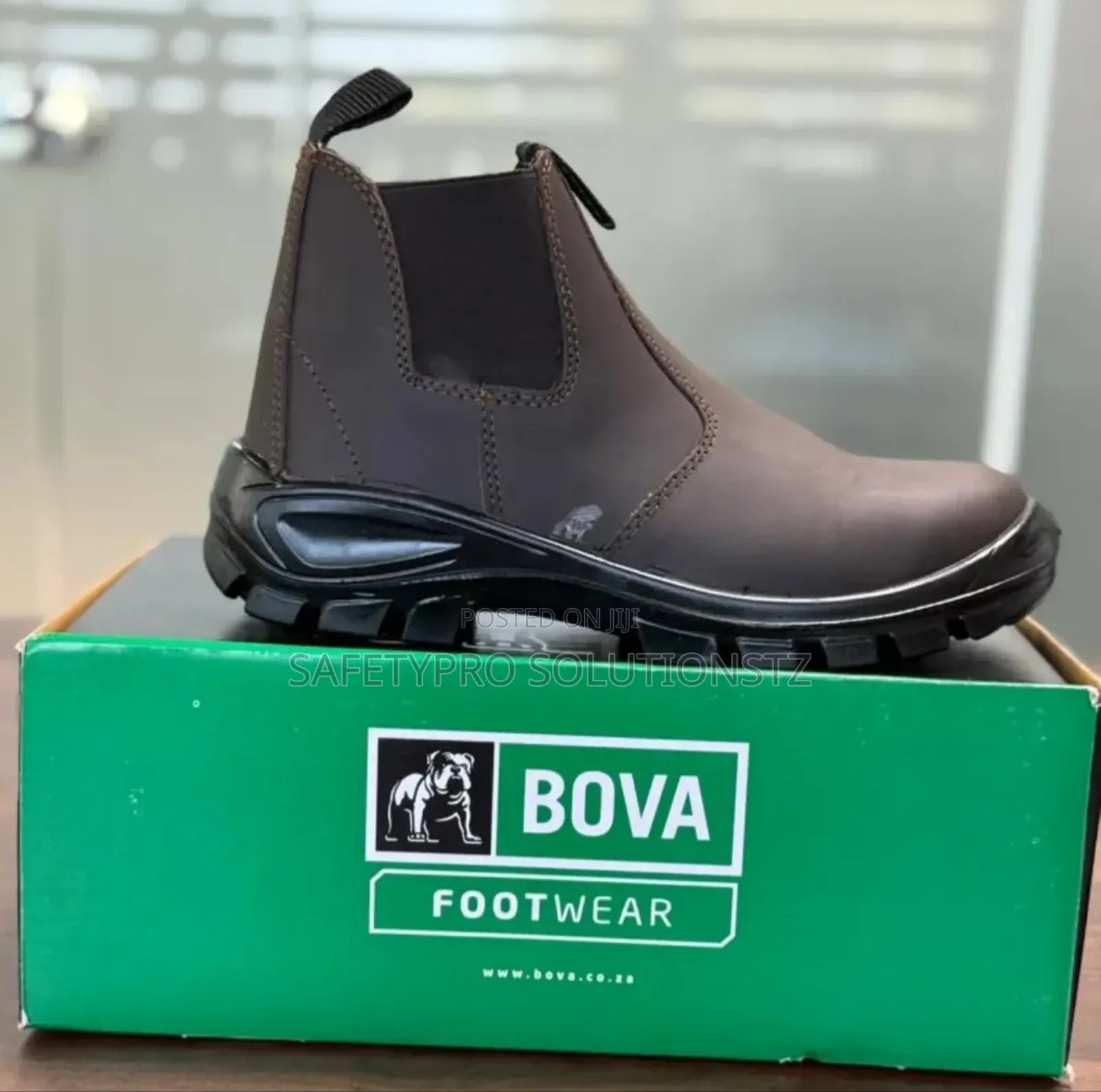Bova Chelsea Safety Boots (Brown)