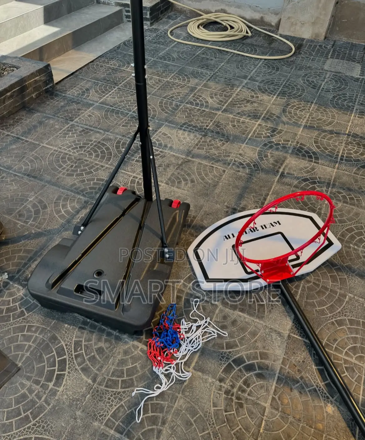 Adjustable Portable Basketball Hoop Stand 5.2–7ft