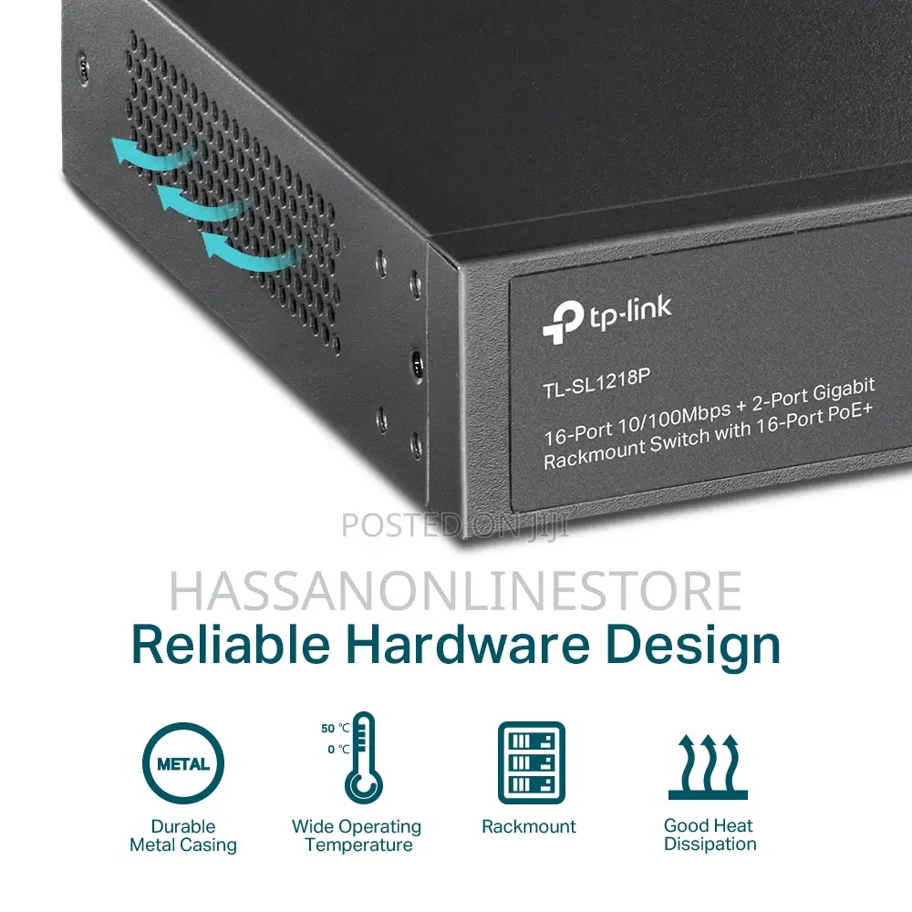 Tp-Link Tl-Sl1218p 16-Port 10/100