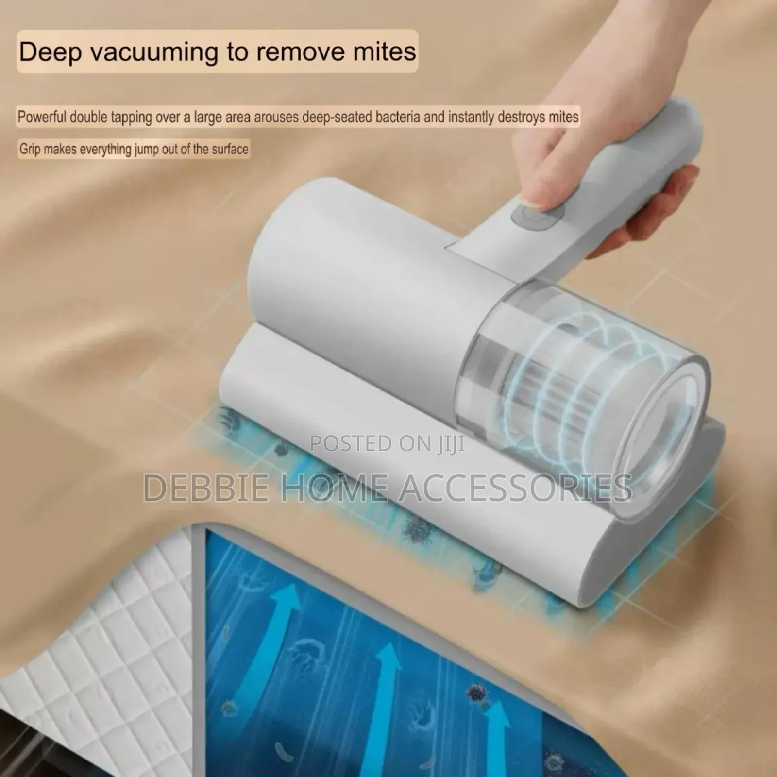 Cordless Mattress Vacuum Cleaner Designed for Mite Removal.
