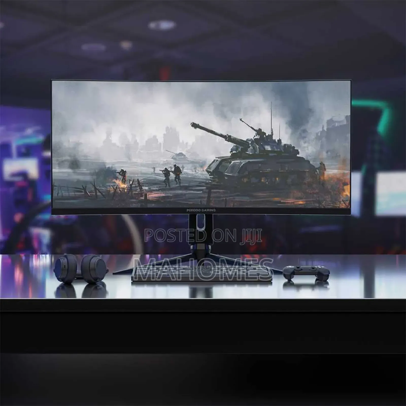 Porodo Gaming Ultra Wide Curved Gaming Monitor 34" 144hz - Black