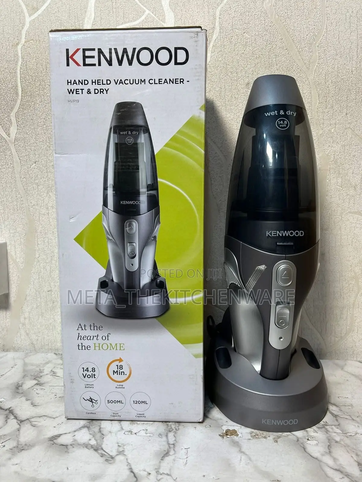 Kenwood Hand Held Wet Dry Vacuum Cleaner Hvp19.000si
