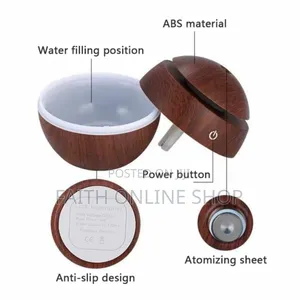 Usb Mini Fragrance Wood Grain Air Diffuser 200ml