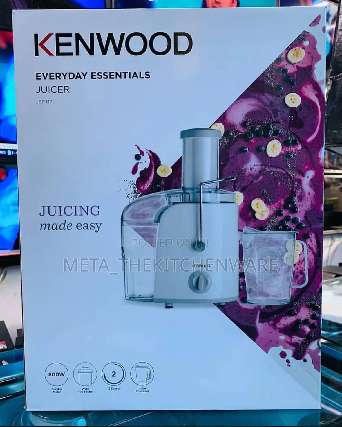 Kenwood Juicer Extractor 1.5l 800w Jep02.A0wh