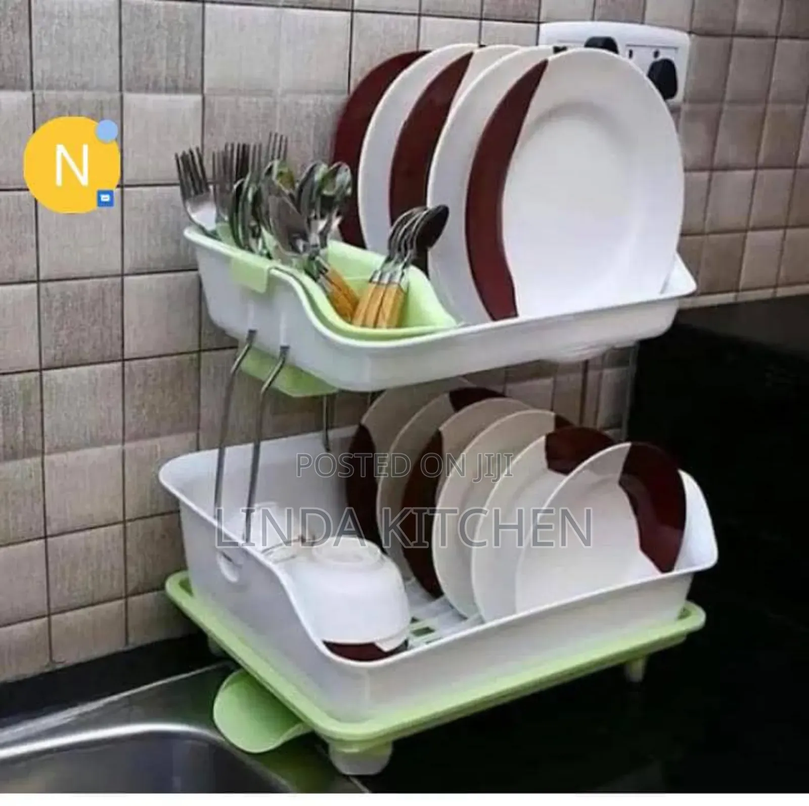 Multipurpose Draining Storage Rack, Plastic