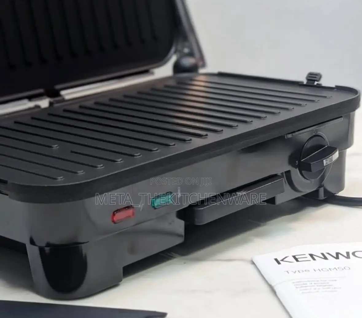 Kenwood Electric Contact Grill Metal 1800w Hgm50.000si