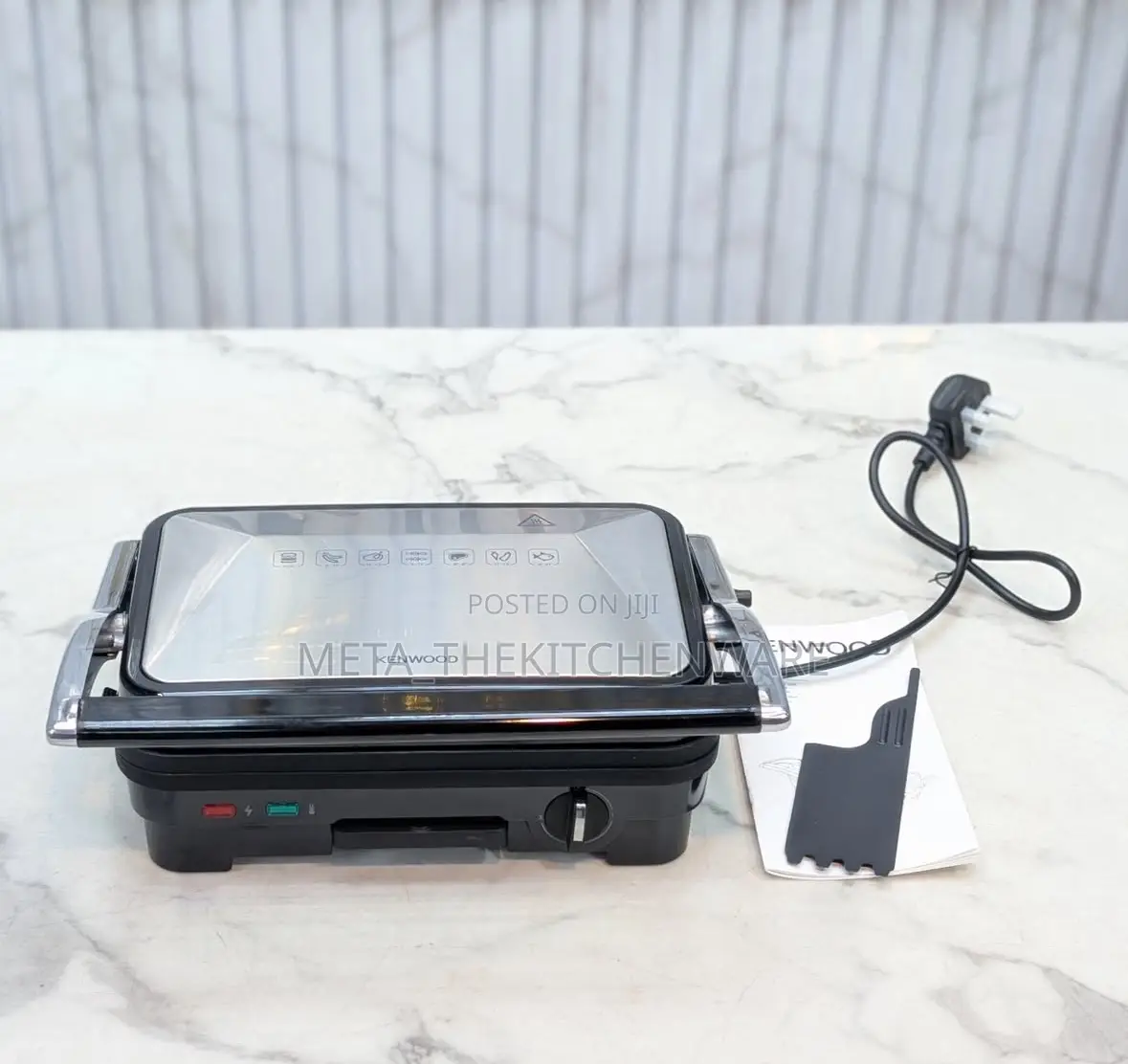 Kenwood Electric Contact Grill Metal 1800w Hgm50.000si