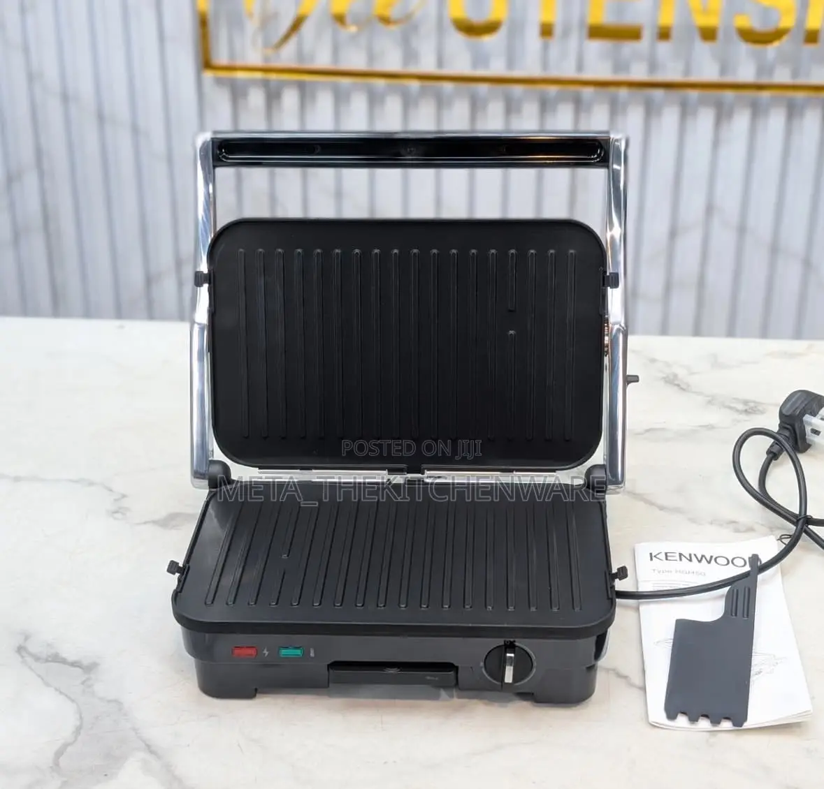 Kenwood Electric Contact Grill Metal 1800w Hgm50.000si