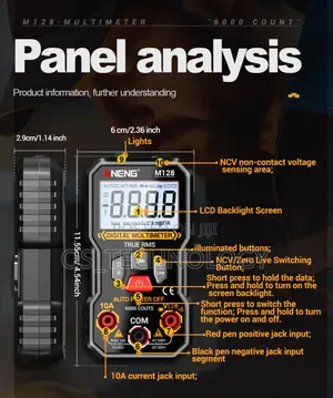 Smart Min Digital Multimeter M128a Auto Measure and Off.