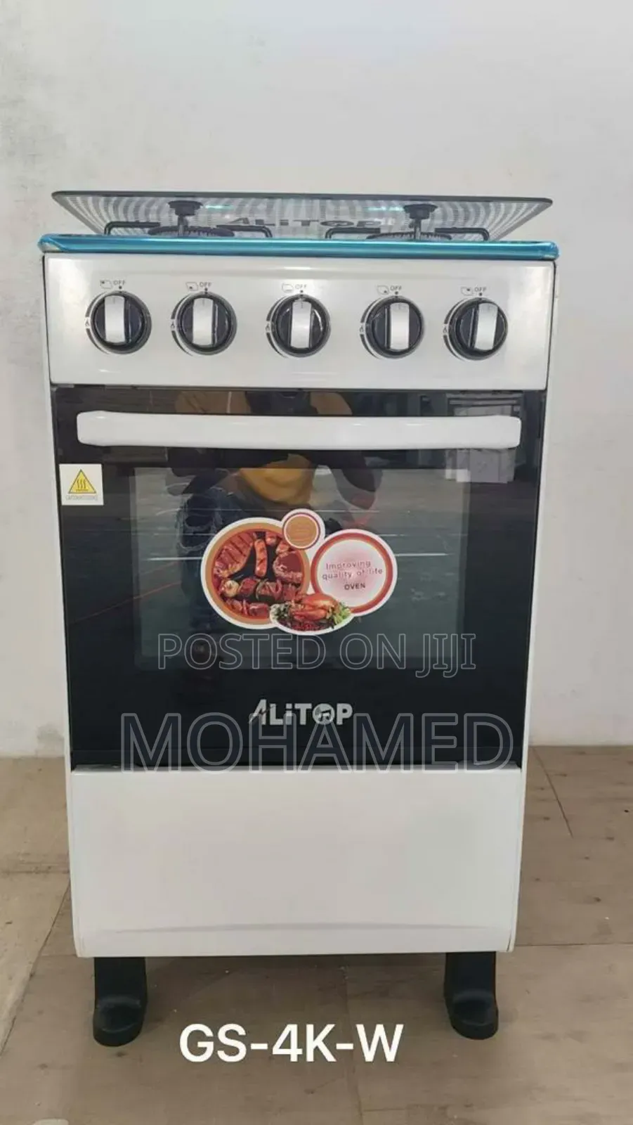 Alitop Full Gas Cooker Silver Colour