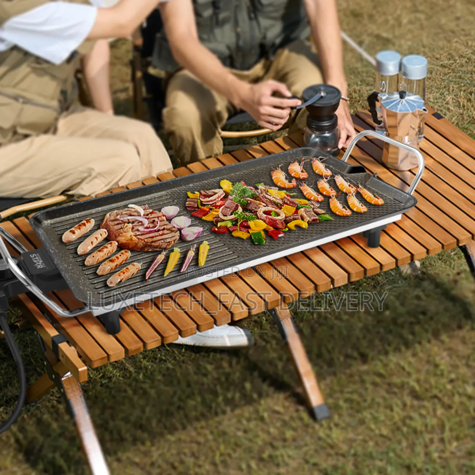 Winning Star Electric Smokeless Indoor BBQ Grill Plate – Non-Stick