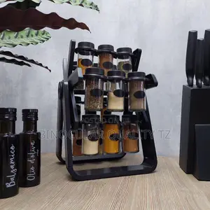 18 Pieces Rotating Spice Rack
