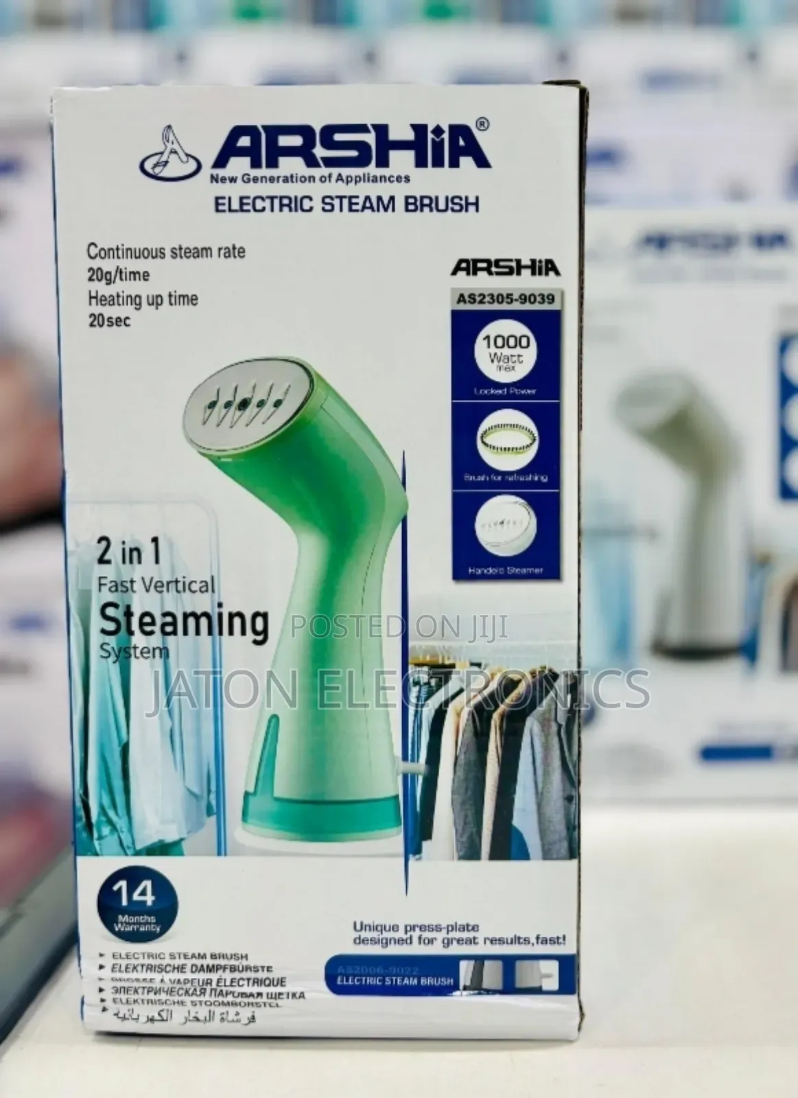 Arshia Hand Steamer 9039 •1000 Watts [2.2litres]