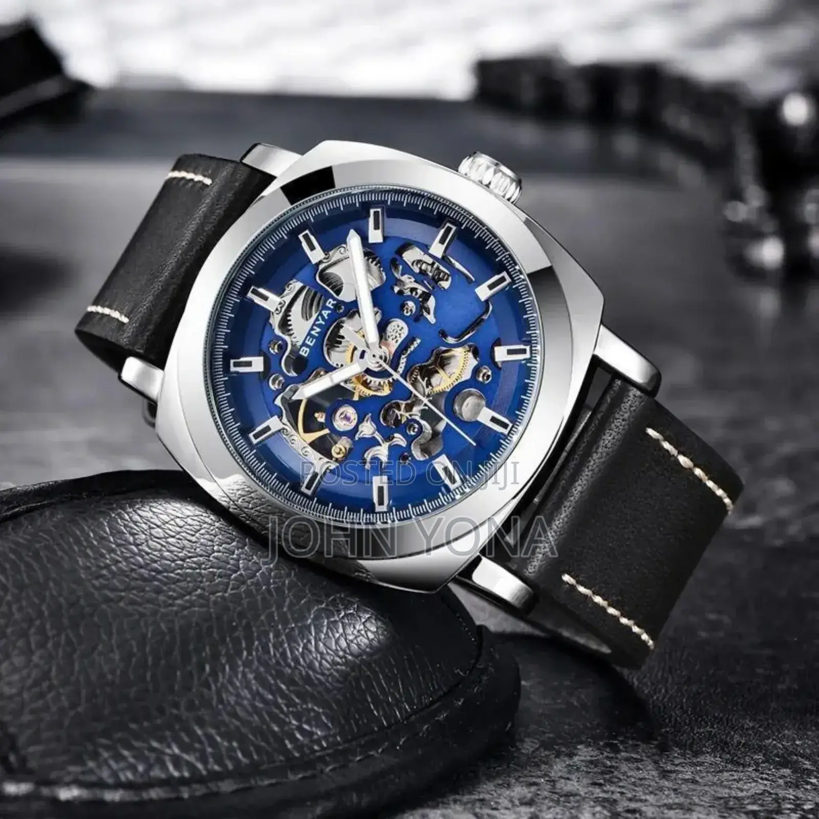 Benyar Automatic Watch Blue Inside