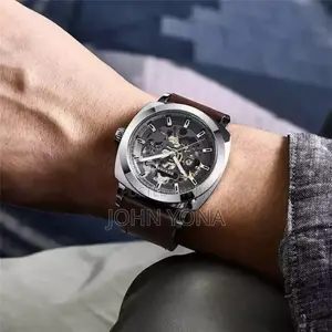 Benyar Automatic Watch Brown Silver