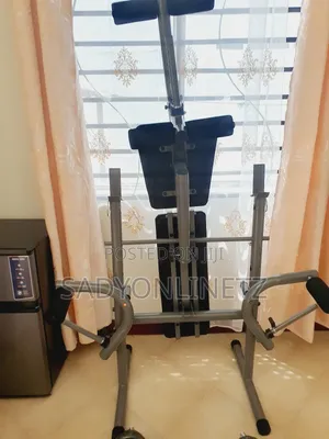 Adjustable Weight Bench With 50kg Chrome Dumbbell