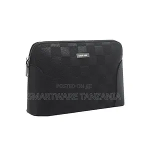 Green Lion Vallon Clutch Bag - Black