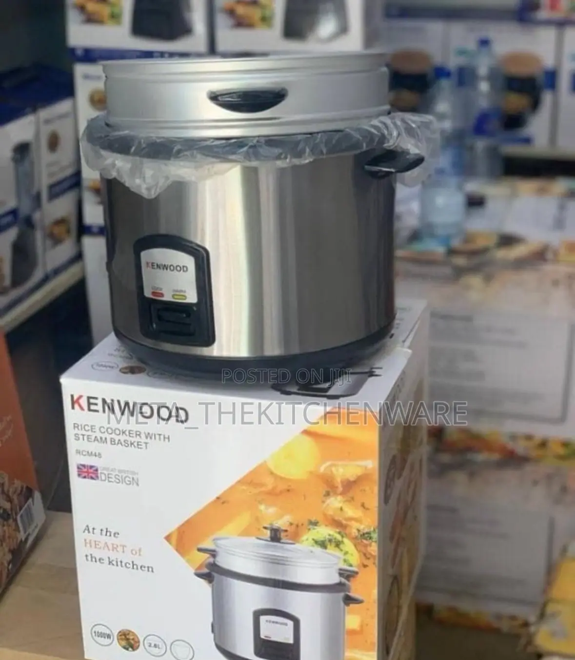 Kenwood Rice Cooker With Steam Basket Rcm71 2 in 1 2.8l