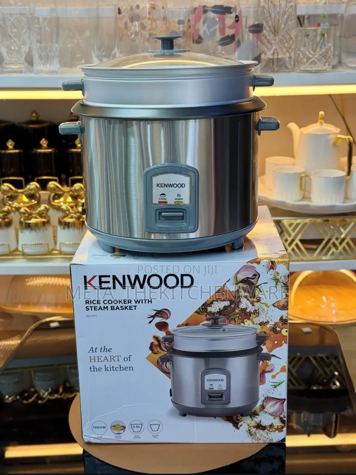 Kenwood Rice Cooker With Steam Basket Rcm71 2 in 1 2.8l