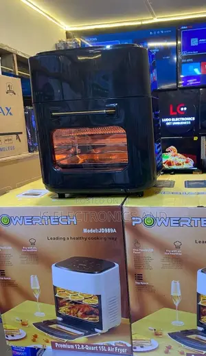 Powertech Air Fryer Liter 15 Original Big Larg Capacity One Touchpanel