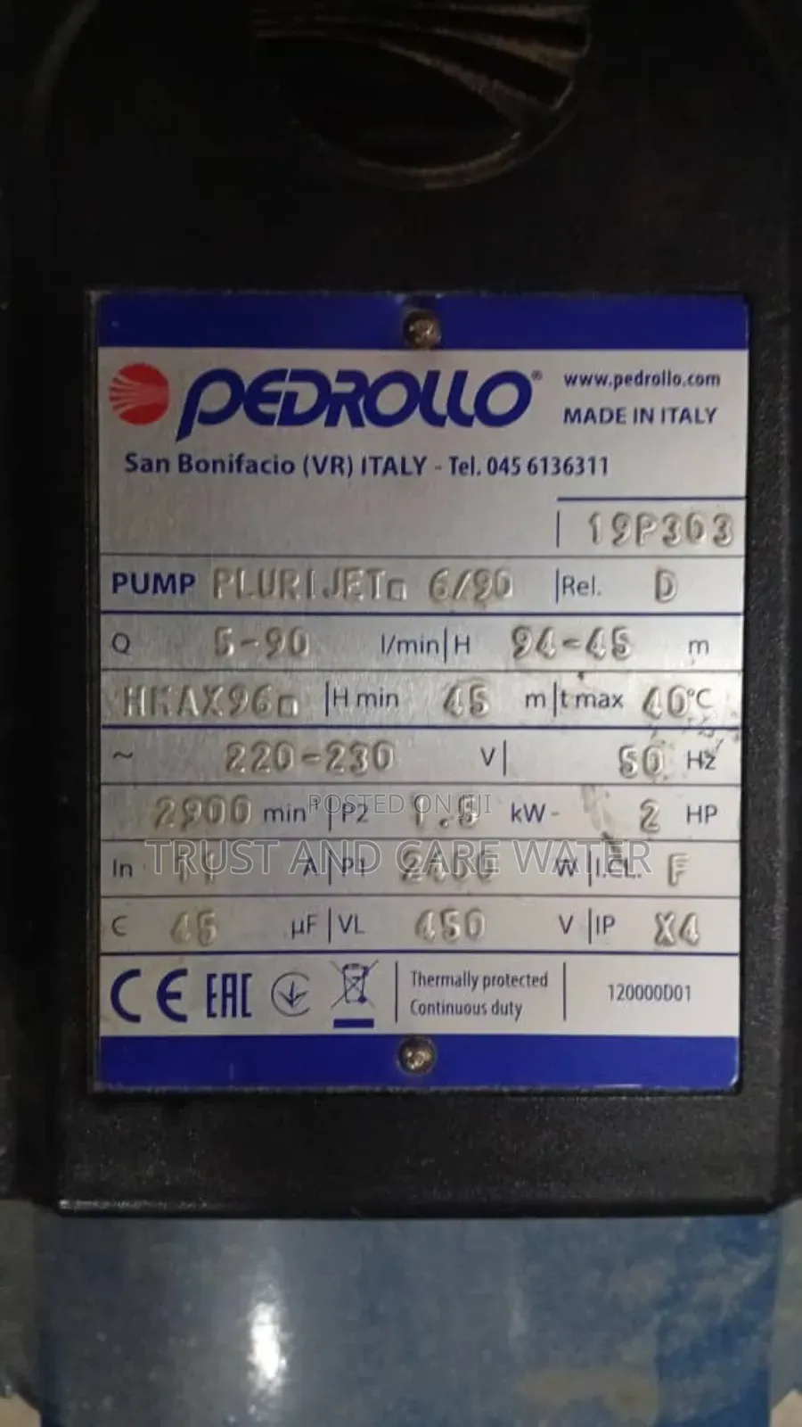 Pedrollo Surface Jet Pump 2hp