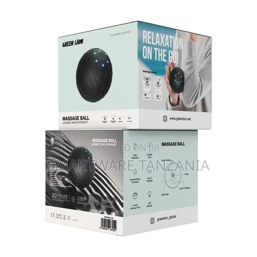 Green Lion Massage Ball - Black
