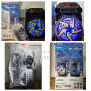 Black Ark Portable Speakers With Wired Mic/ Speaker Ya Matangazo