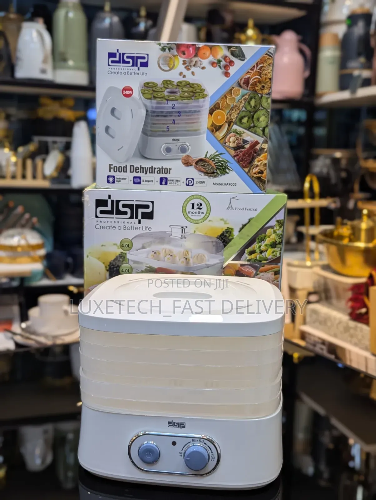 DSP Food Dehydrator for Dehydrating Fruits, Vegetables, and Foods