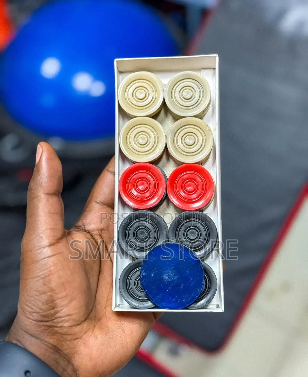 Wooden Carrom Coins With Striker